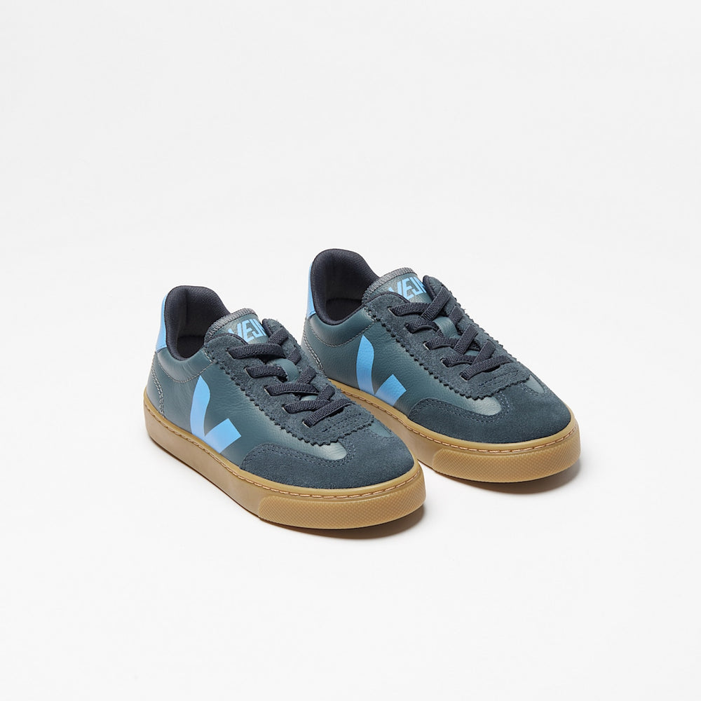 VOLLEY ELASTIC LACES LEATHER CALIFORNIA CELESTE — 2