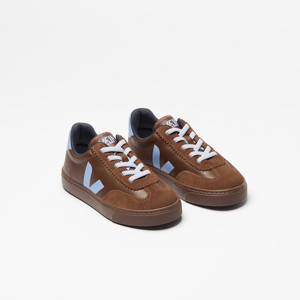 VOLLEY ELASTIC LACES LEATHER WALNUT OLYMPE — 2