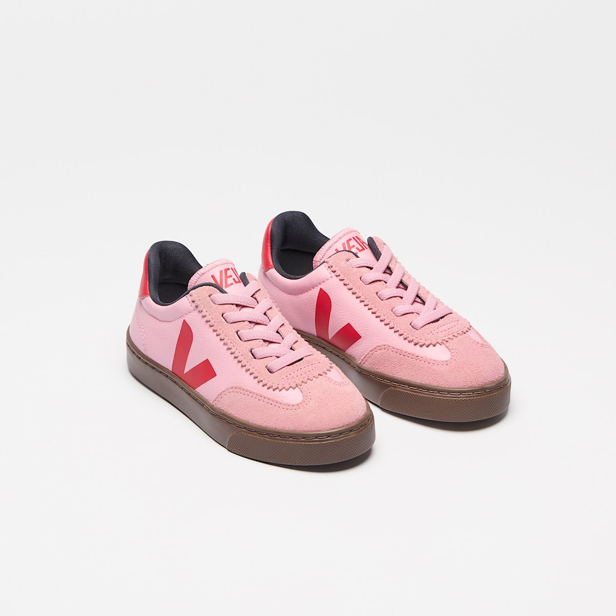 VOLLEY ELASTIC LACES LEATHER GUIMAUVE PEKIN BARK — 2