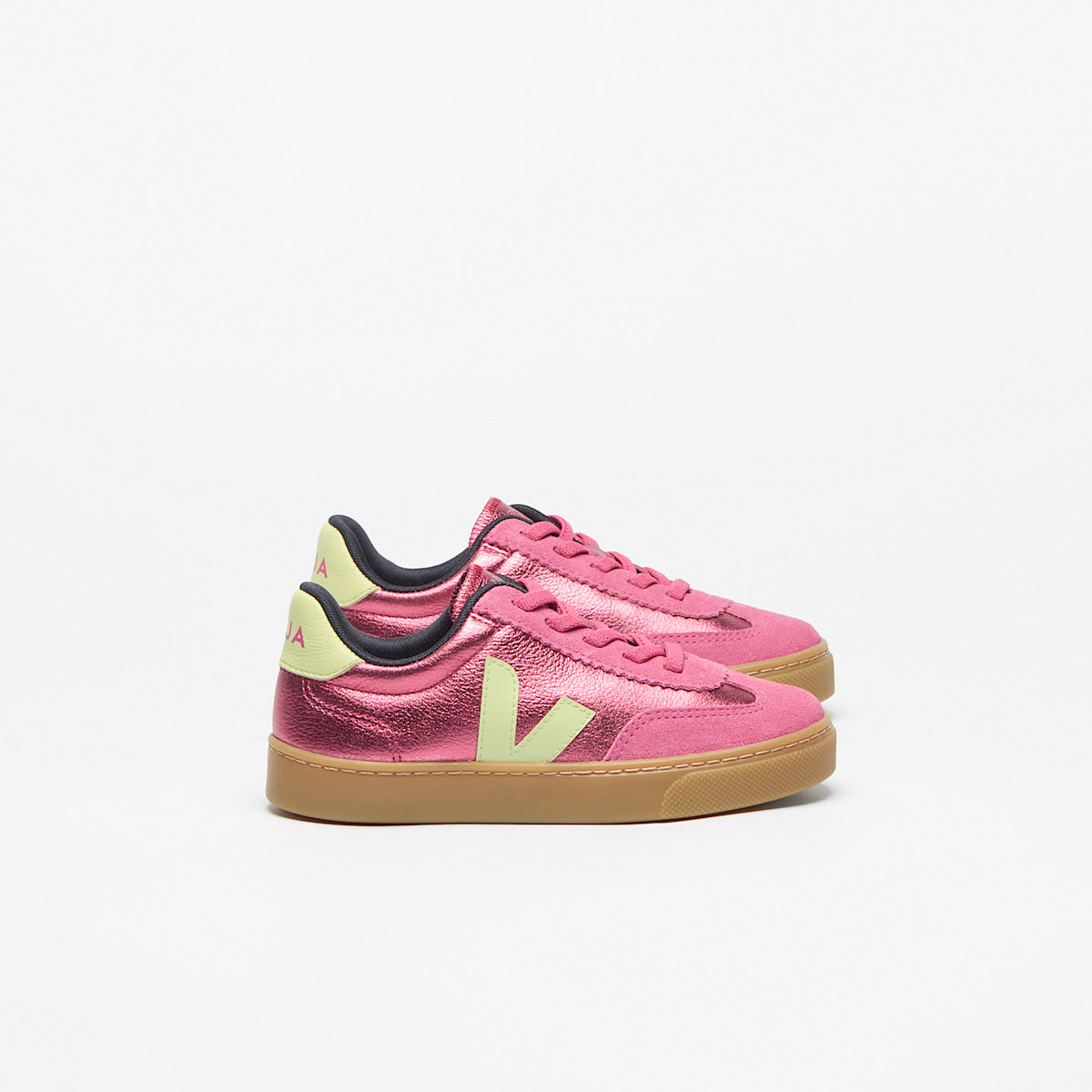 VOLLEY ELASTIC LACES LEATHER AZALEA LIMO — 1