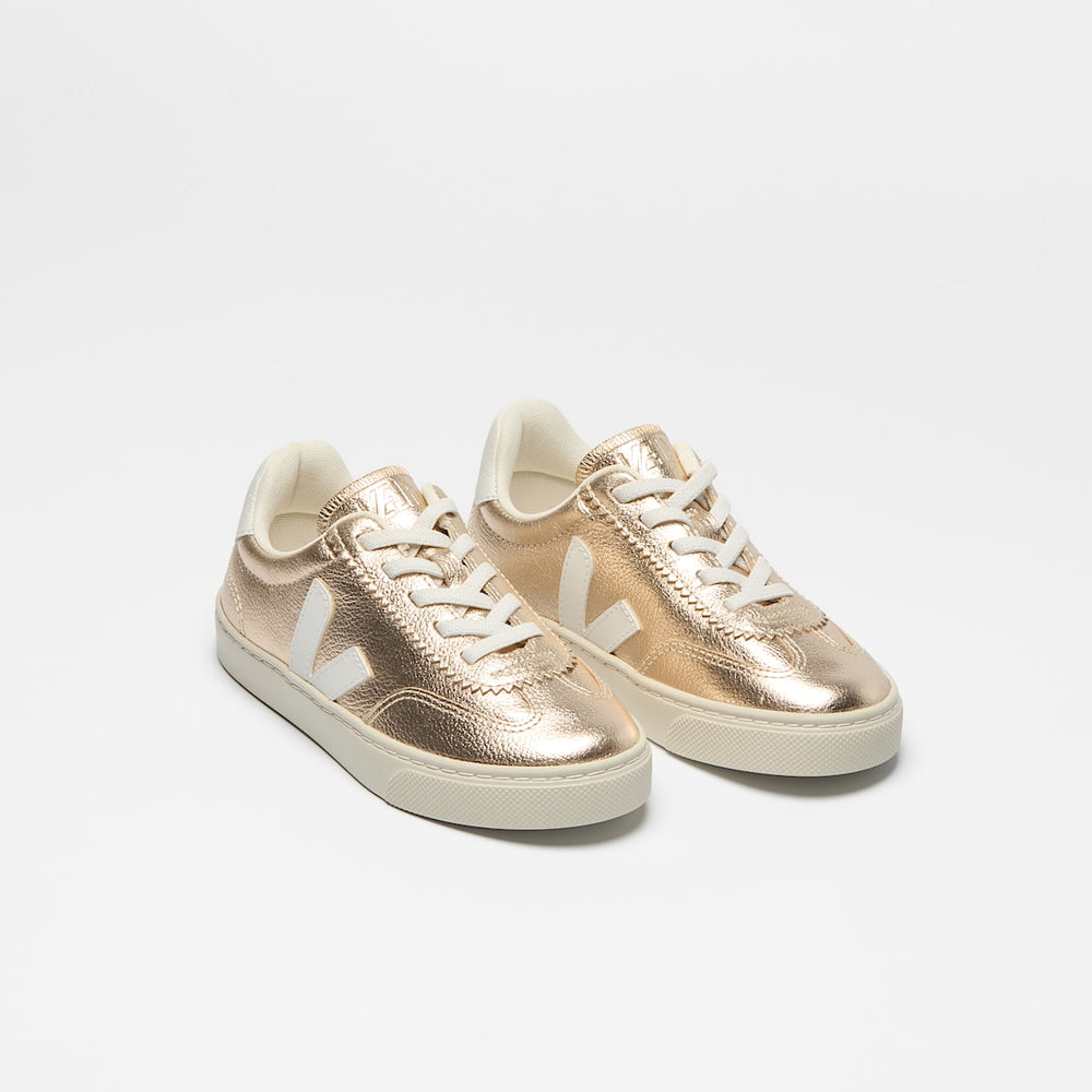 VOLLEY ELASTIC LACES LEATHER PLATINE WHITE — 2