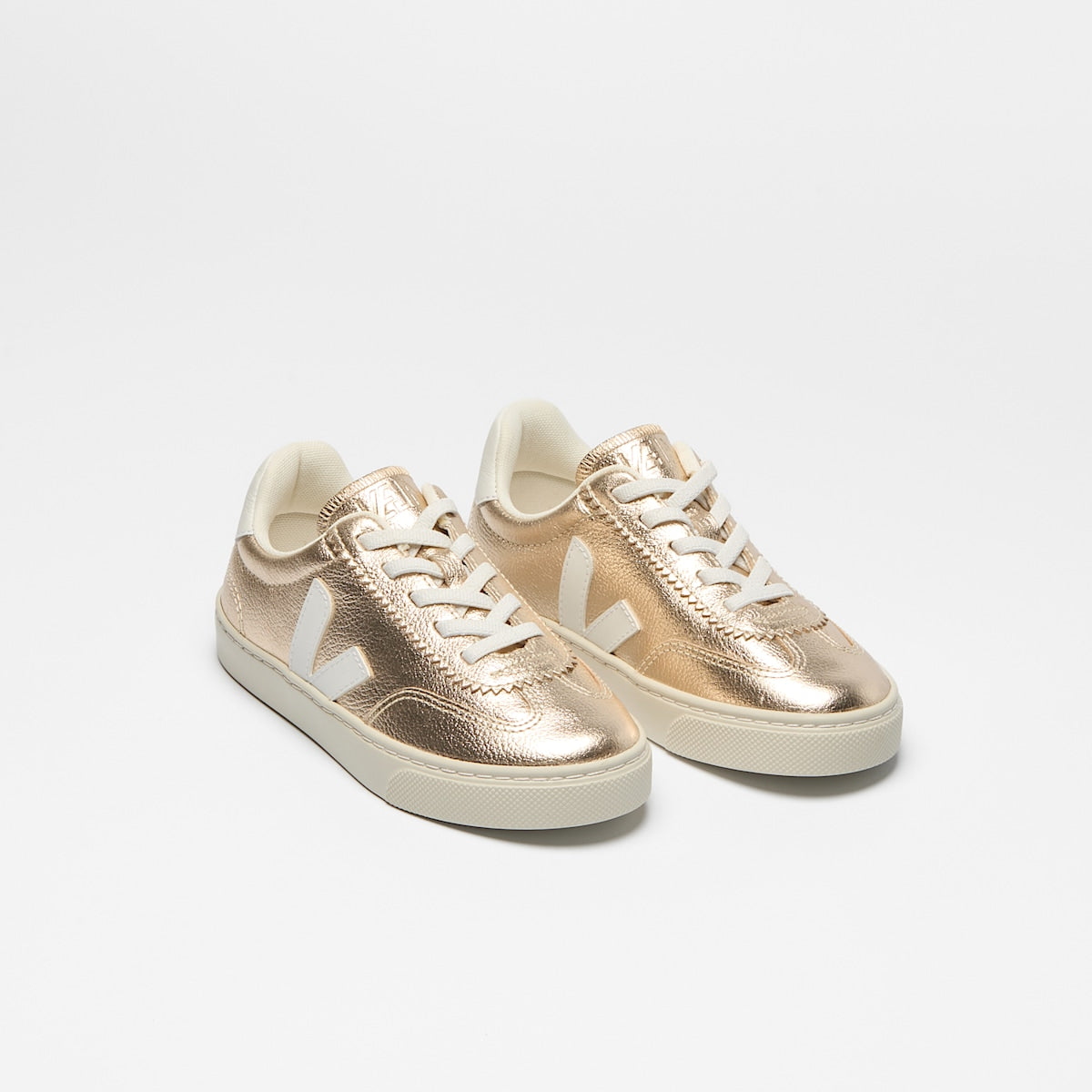 VOLLEY ELASTIC LACES LEATHER PLATINE WHITE — 2