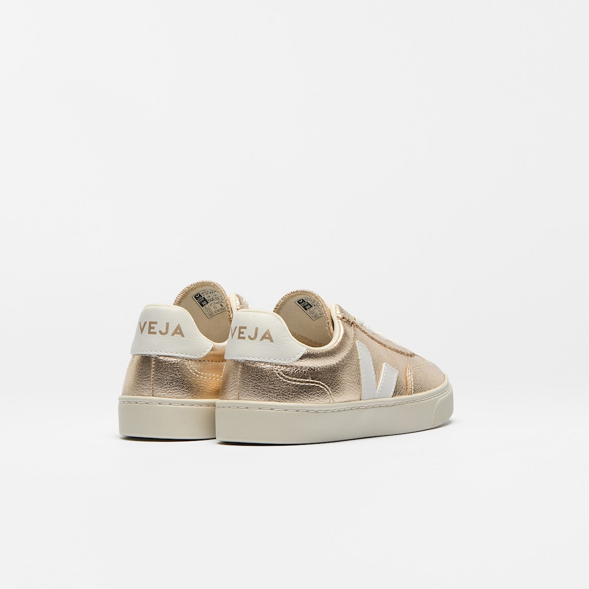 VOLLEY ELASTIC LACES LEATHER PLATINE WHITE — 3
