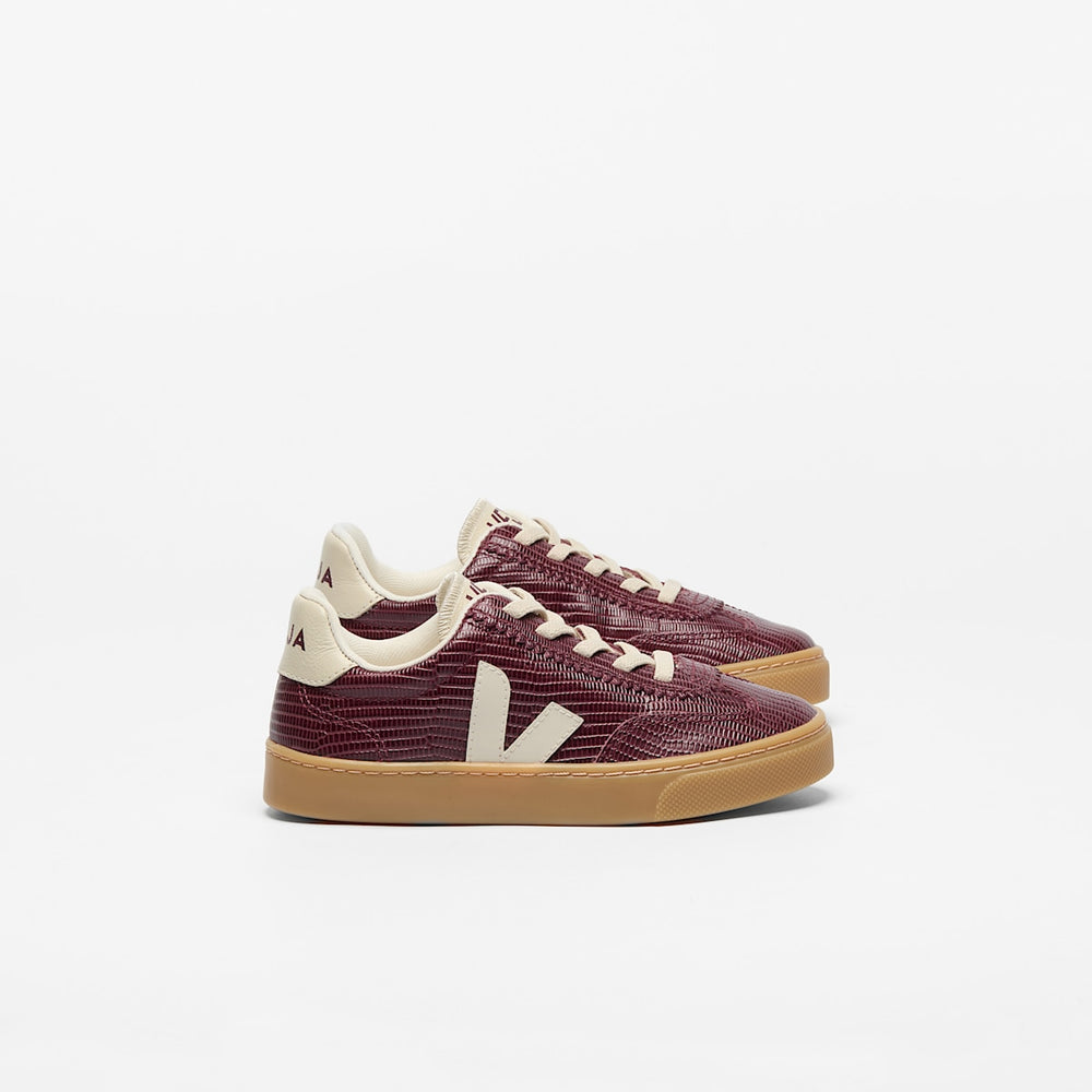 VOLLEY ELASTIC LACES LEATHER AMARANTE PIERRE — 1