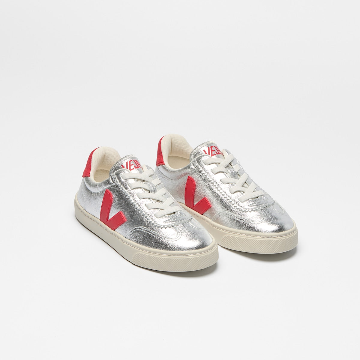 VOLLEY ELASTIC LACES LEATHER SILVER PEKIN — 2