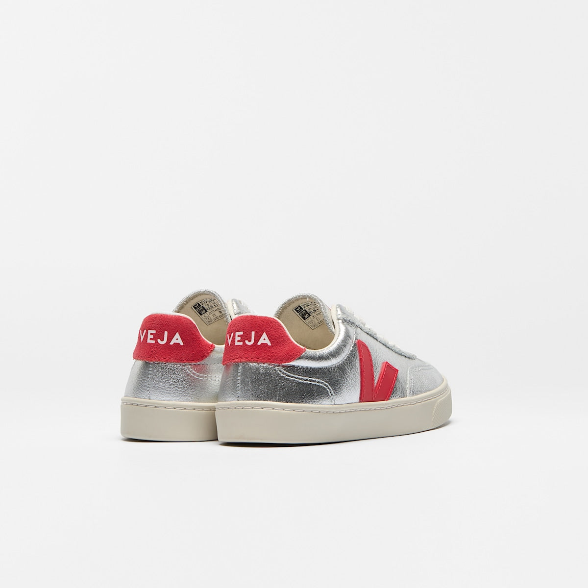 VOLLEY ELASTIC LACES LEATHER SILVER PEKIN — 3