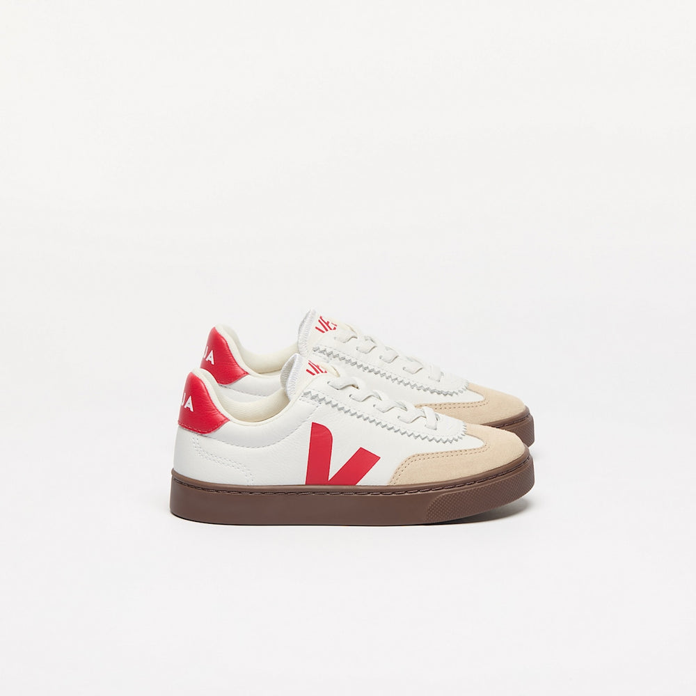 VOLLEY ELASTIC LACES LEATHER WHITE PIERRE PEKIN — 1