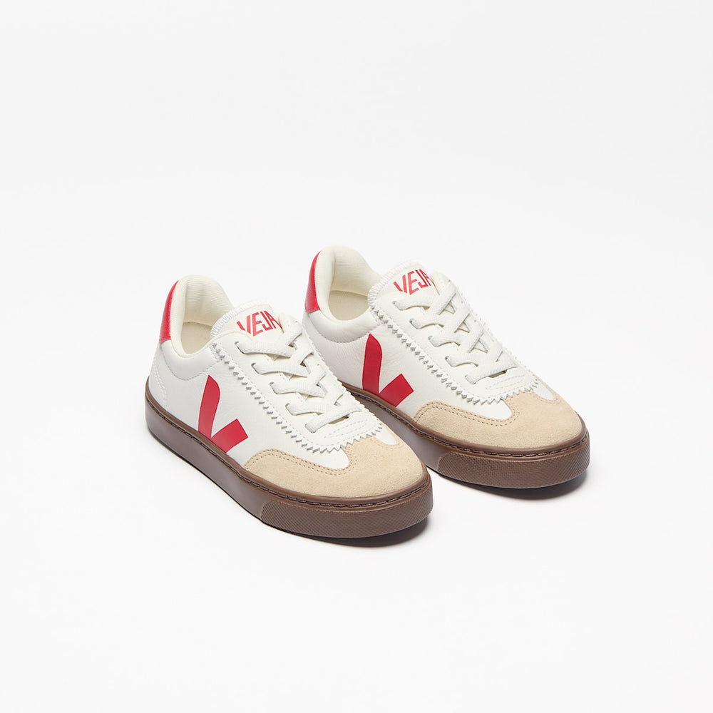 VOLLEY ELASTIC LACES LEATHER WHITE PIERRE PEKIN — 2