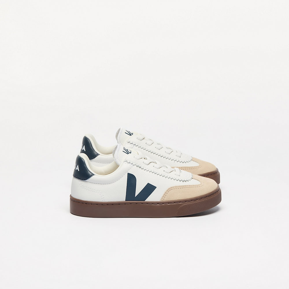 VOLLEY ELASTIC LACES LEATHER WHITE NAUTICO BARK — 1