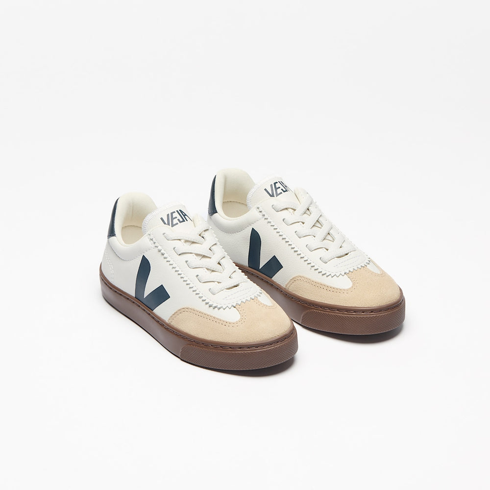 VOLLEY ELASTIC LACES LEATHER WHITE NAUTICO BARK — 2