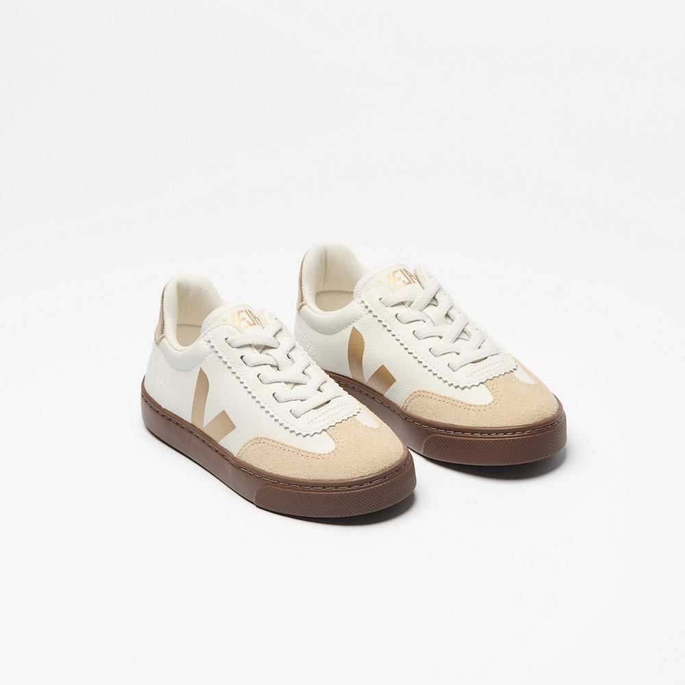 VOLLEY ELASTIC LACES LEATHER WHITE PLATINE — 2