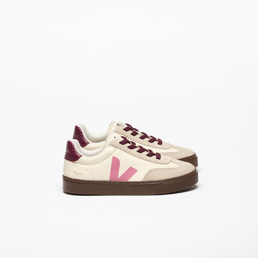 VOLLEY ELASTIC LACES LEATHER VEJA X BONPOINT CASHEW MARY — 1