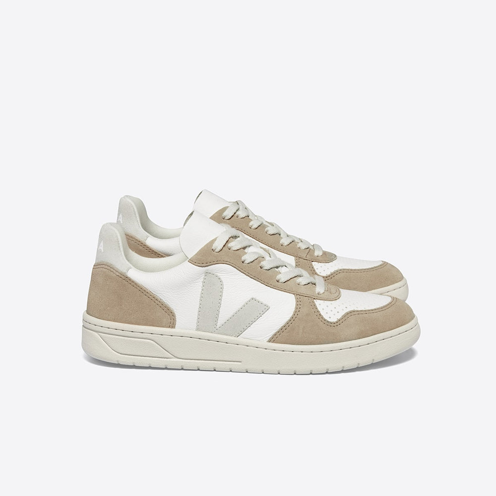 V-10 LEATHER WHITE NATURAL SAHARA — 1