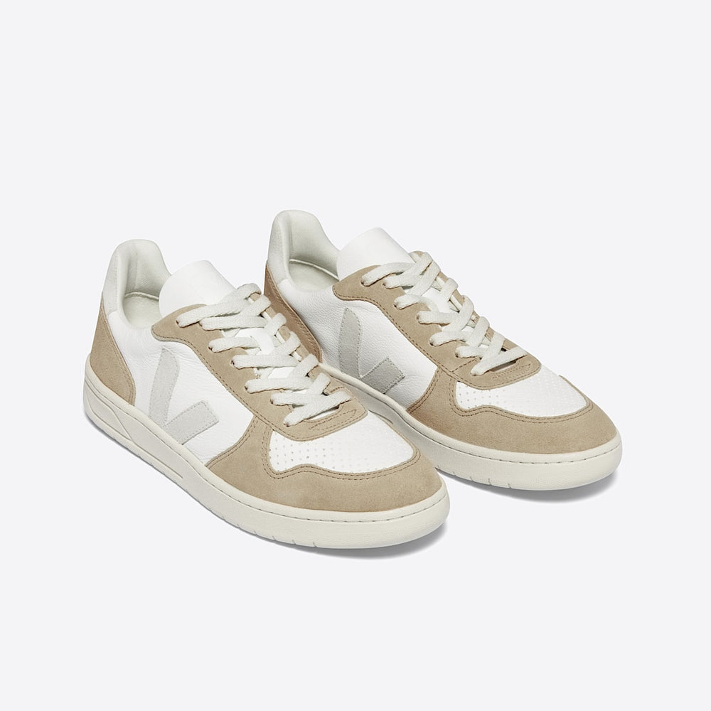 V-10 LEATHER WHITE NATURAL SAHARA — 2