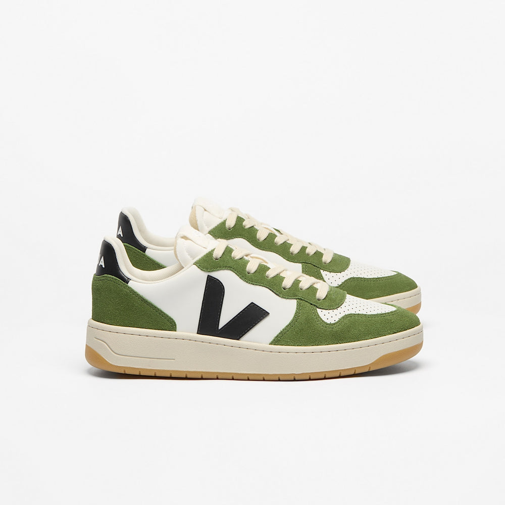 V-10 LEATHER WHITE BLACK MILITAR — 1