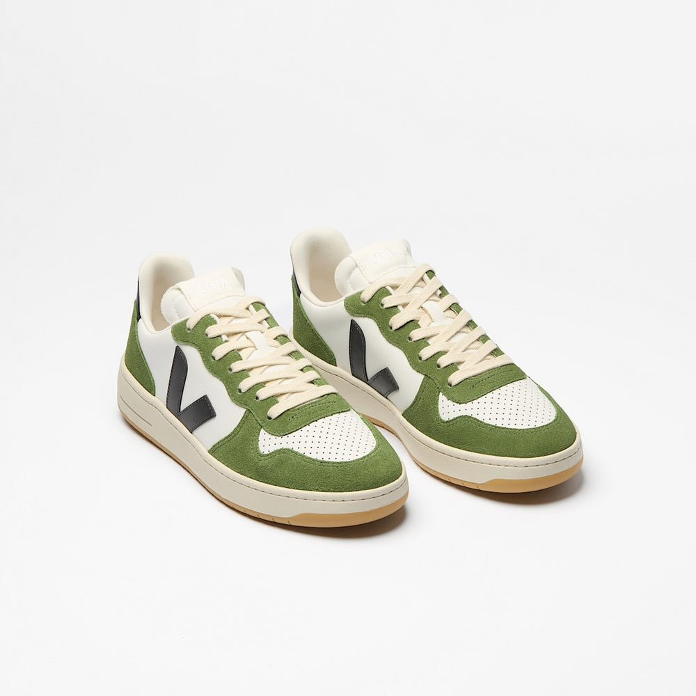 V-10 LEATHER WHITE BLACK MILITAR — 2