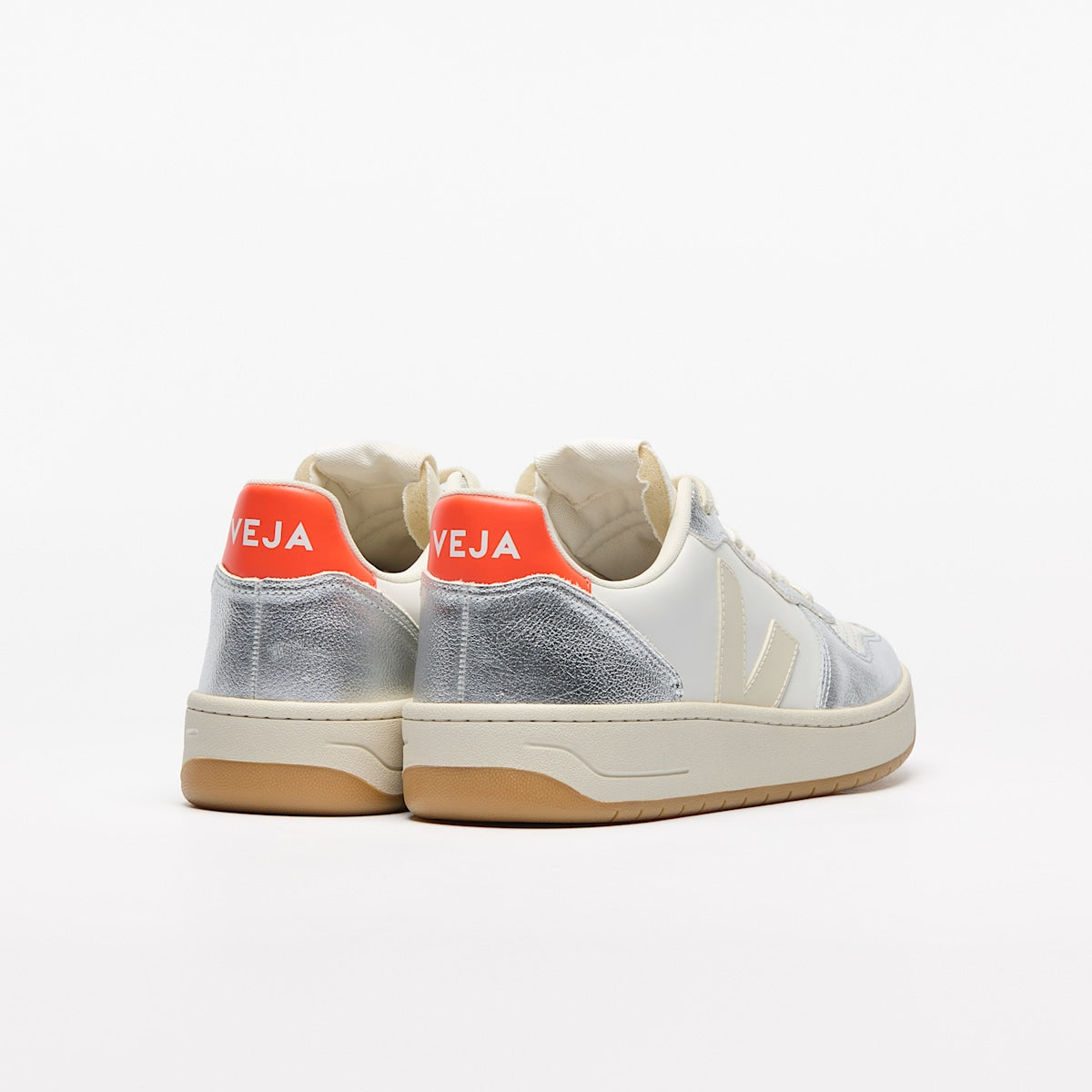 V-10 LEATHER WHITE PIERRE SILVER — 3