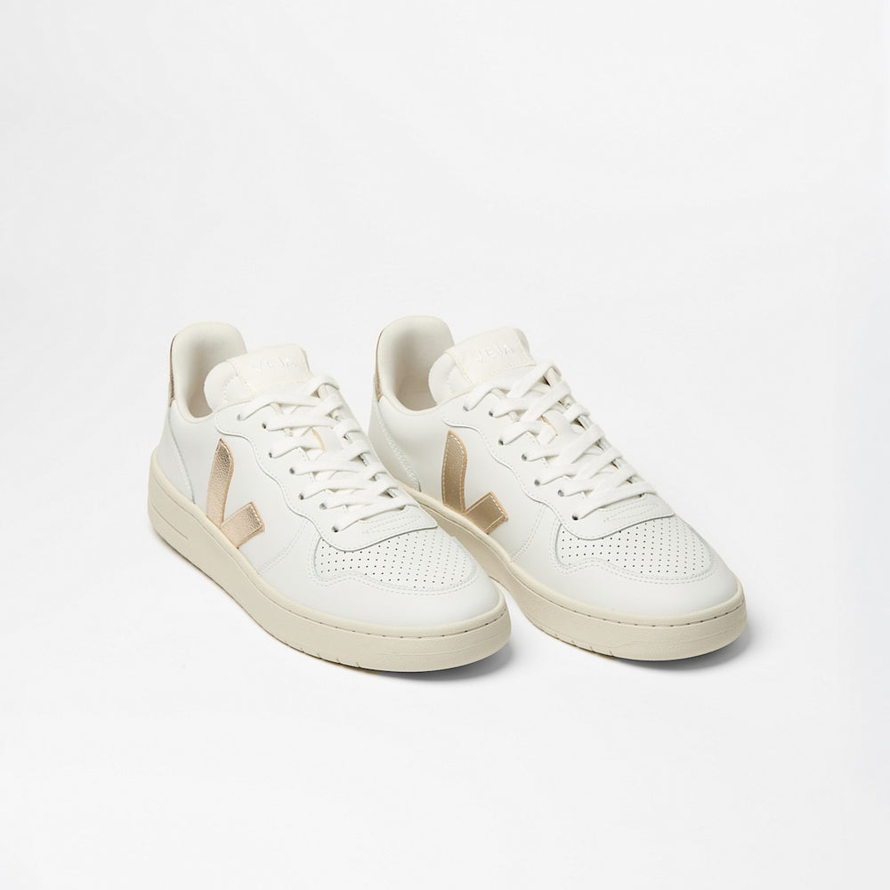 V-10 LEATHER WHITE PLATINE — 2