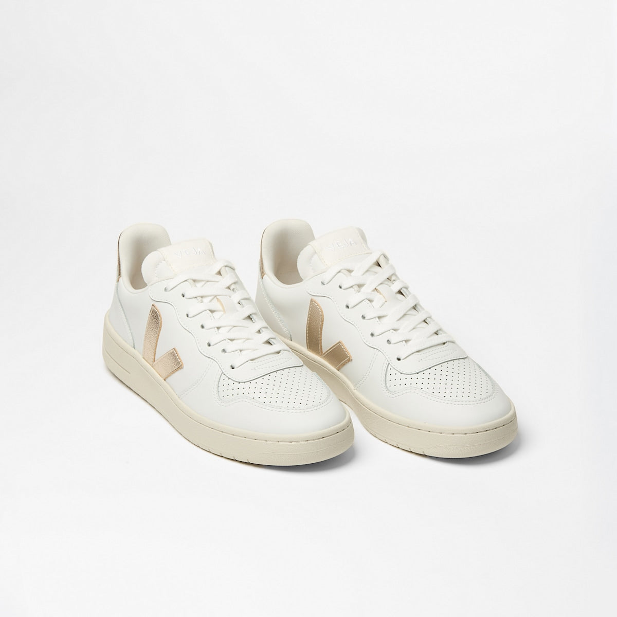 V-10 LEATHER WHITE PLATINE — 2