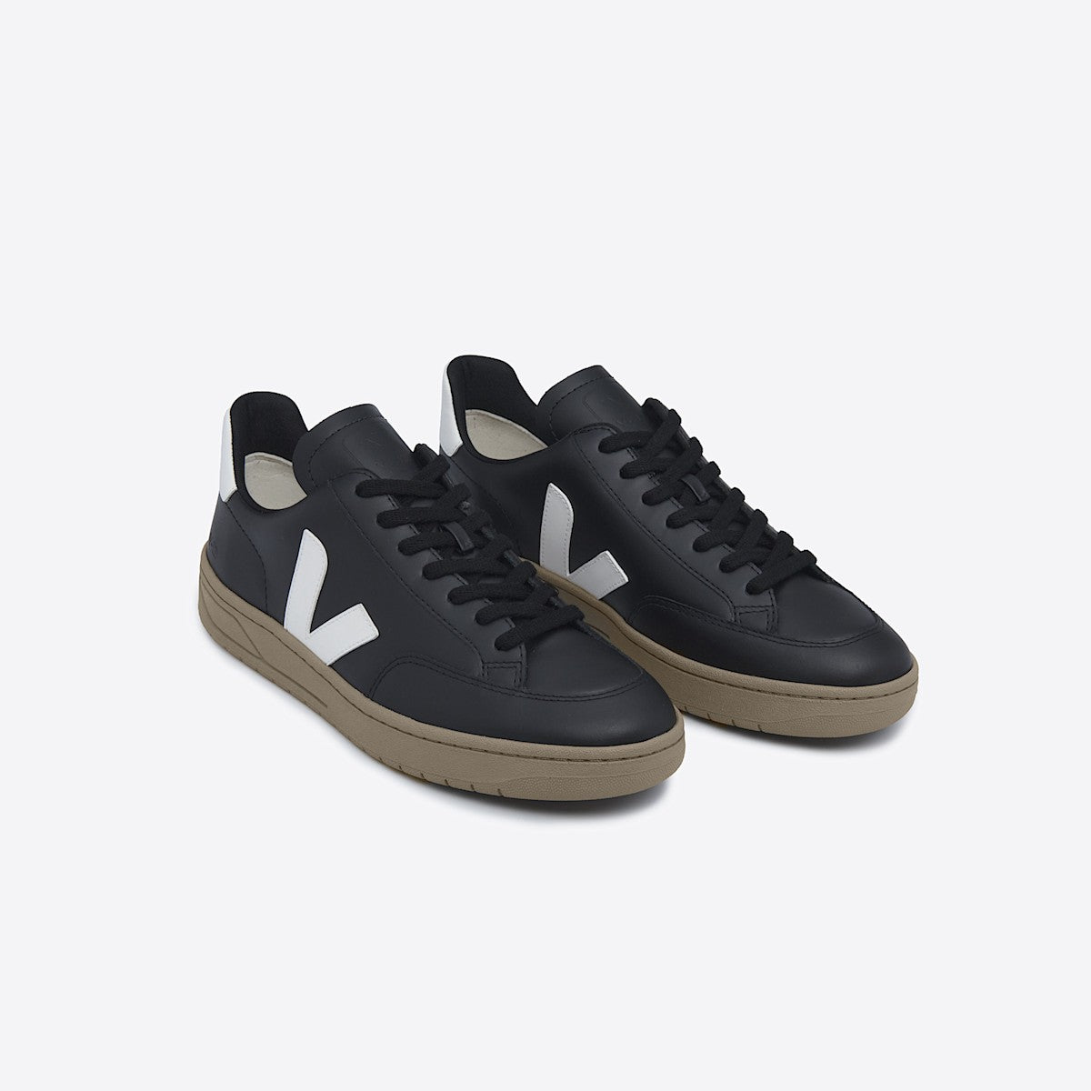 V-12 LEATHER BLACK WHITE DUNE — 3