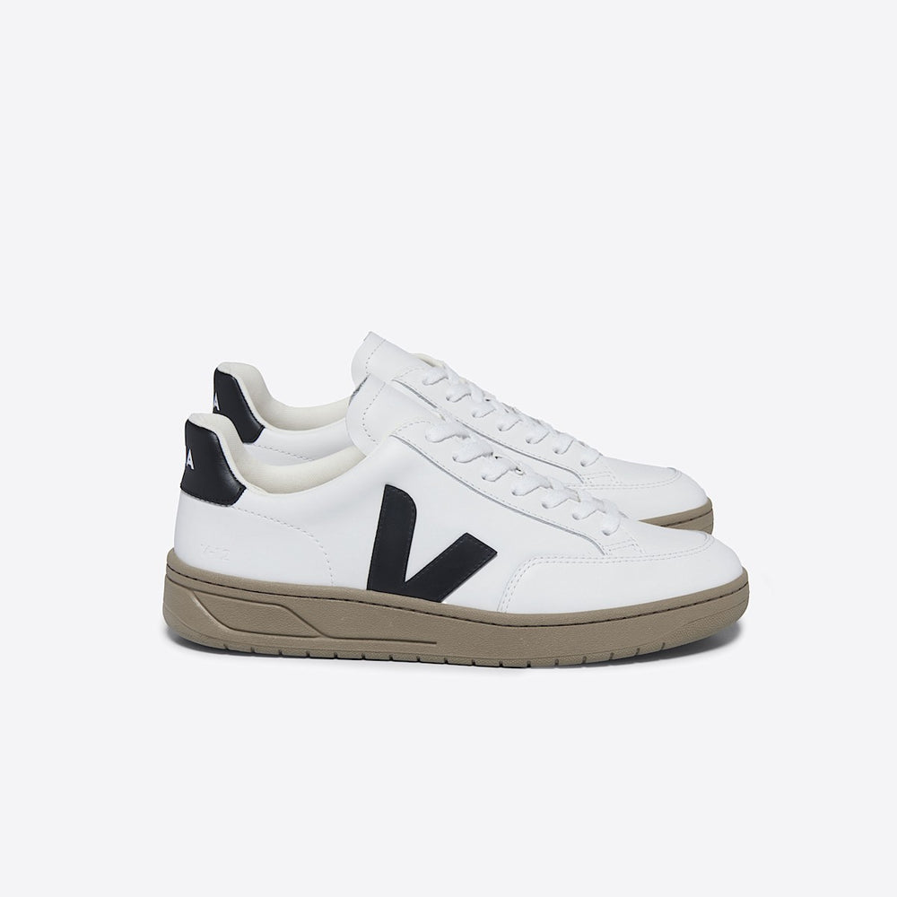 V-12 LEATHER WHITE BLACK DUNE — 1