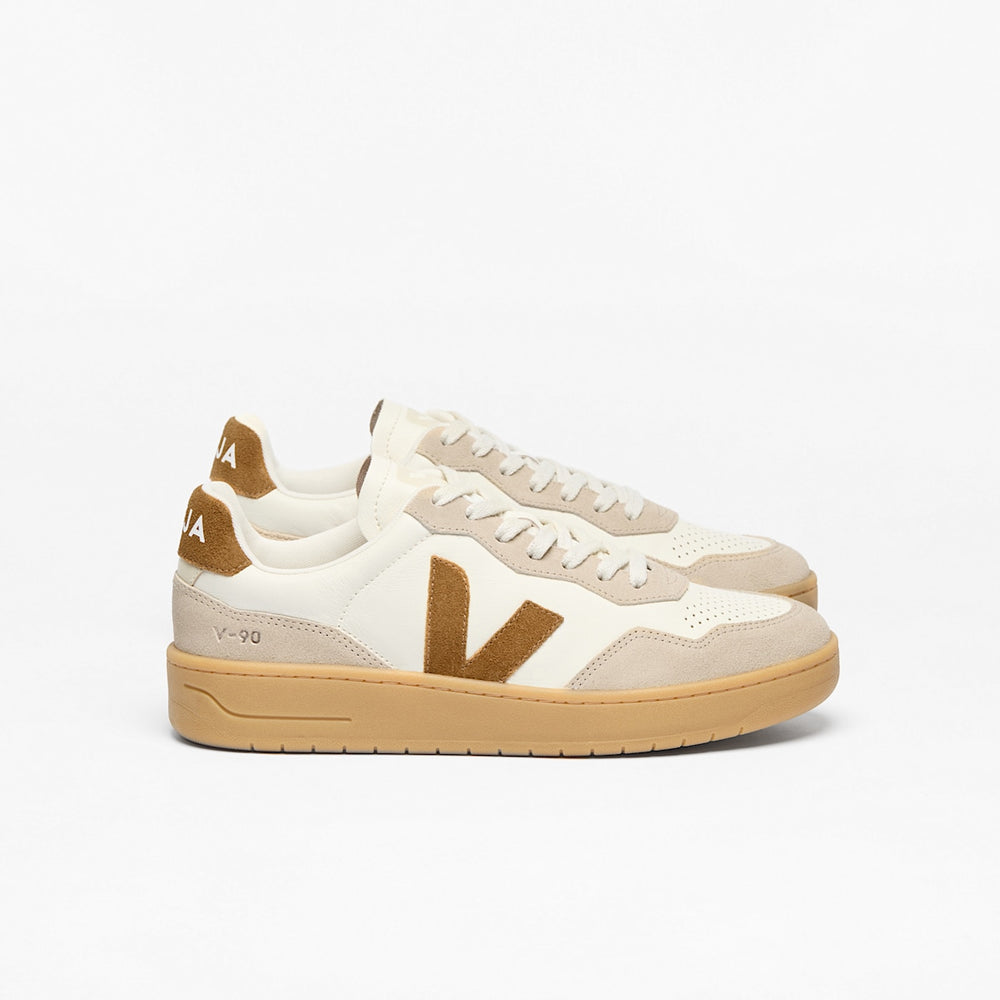 V-90 LEATHER PURE CAMEL ALMOND NATURAL — 1