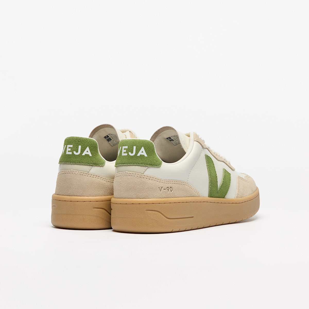 V-90 LEATHER PURE KIWI ALMOND NATURAL — 3