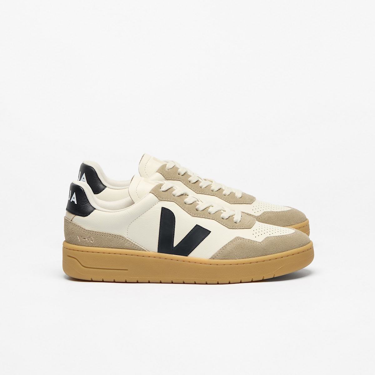 V-90 LEATHER PURE BLACK NATURAL — 1