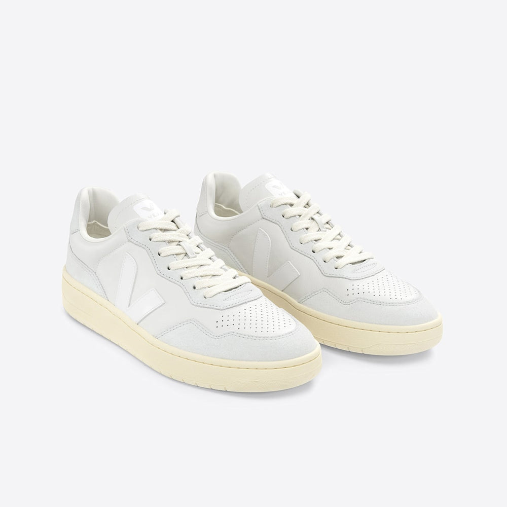 V-90 LEATHER GRAVEL WHITE — 2