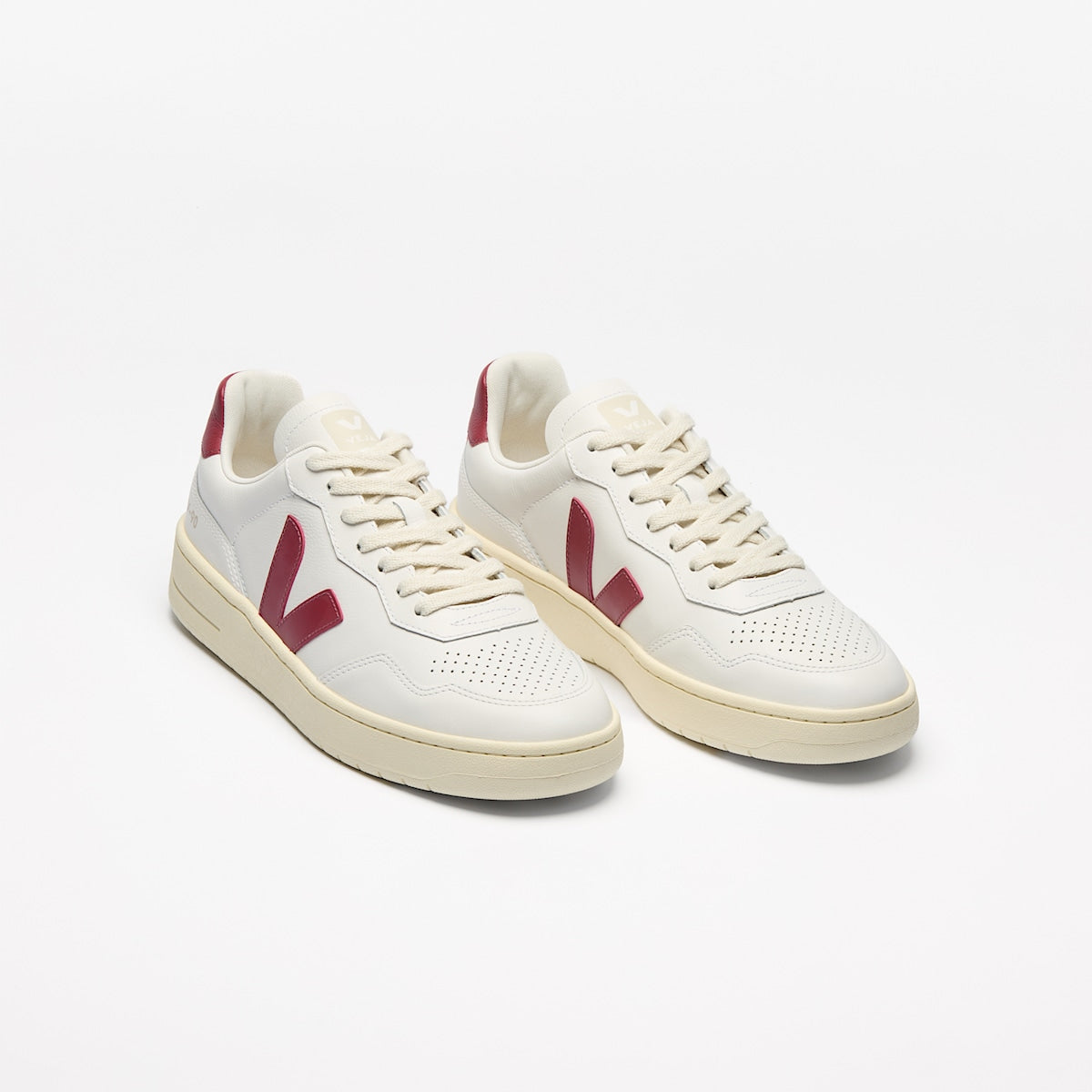 V-90 LEATHER WHITE MARSALA — 2