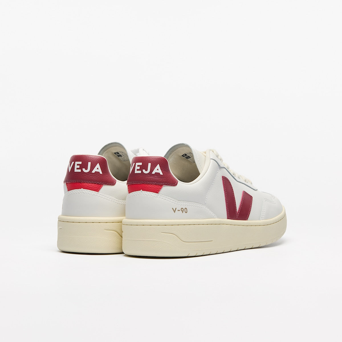 V-90 LEATHER WHITE MARSALA — 3
