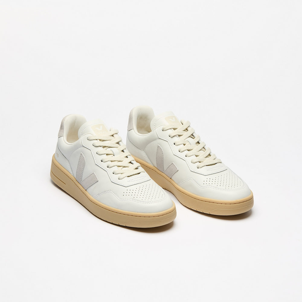 V-90 LEATHER WHITE LIGHT GREY NATURAL — 2