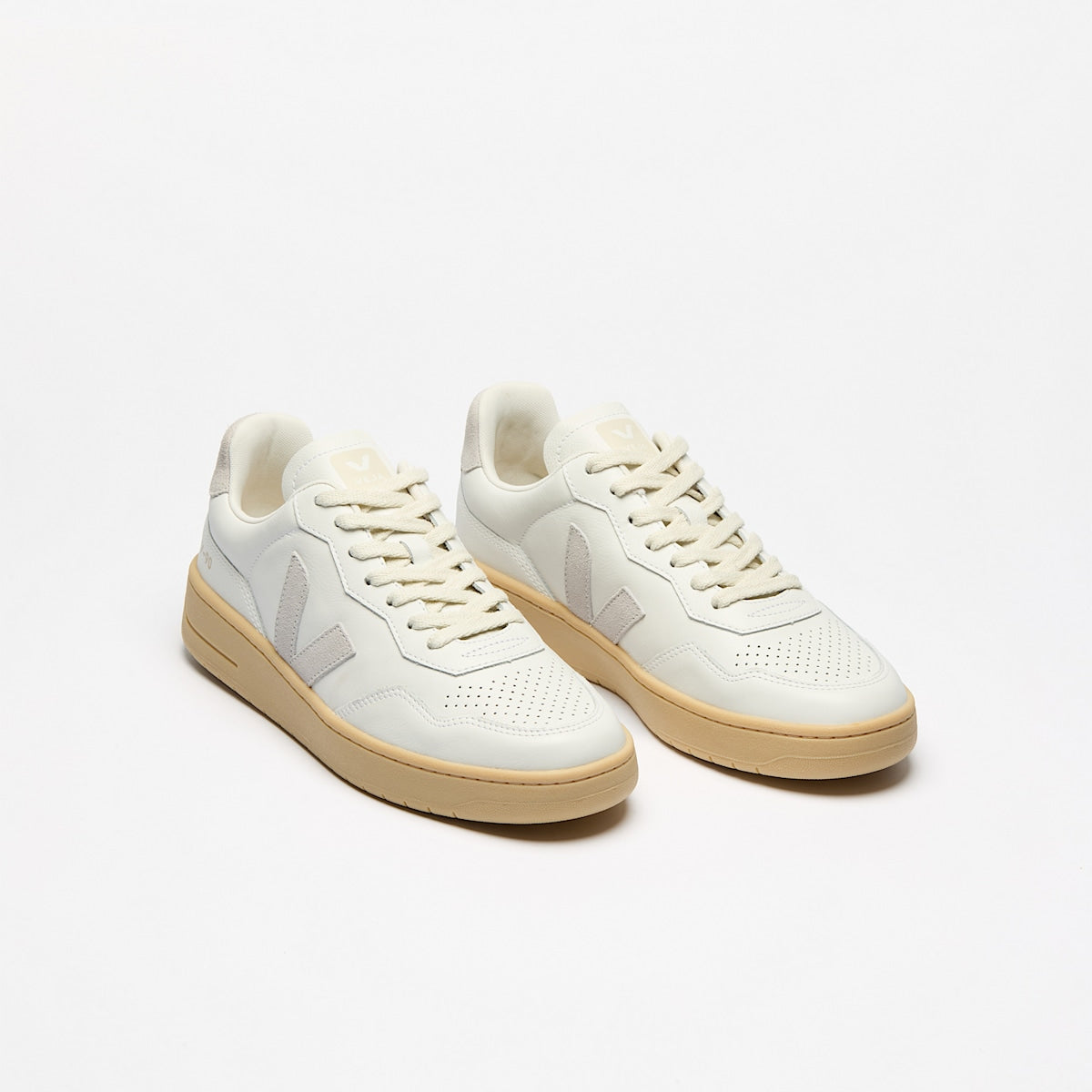 V-90 LEATHER WHITE LIGHT GREY NATURAL — 2