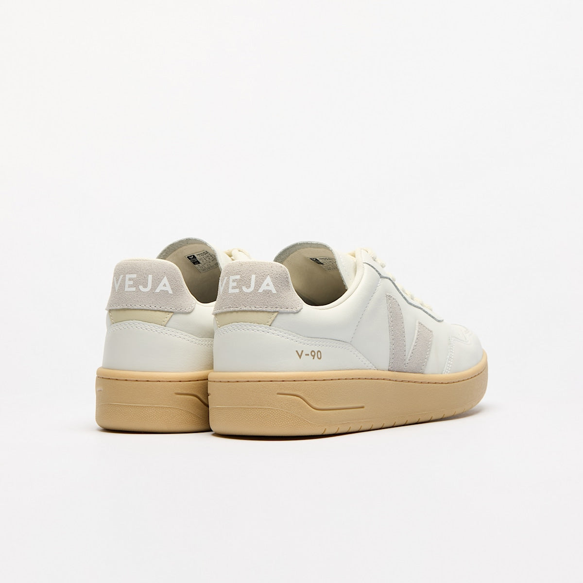 V-90 LEATHER WHITE LIGHT GREY NATURAL — 3