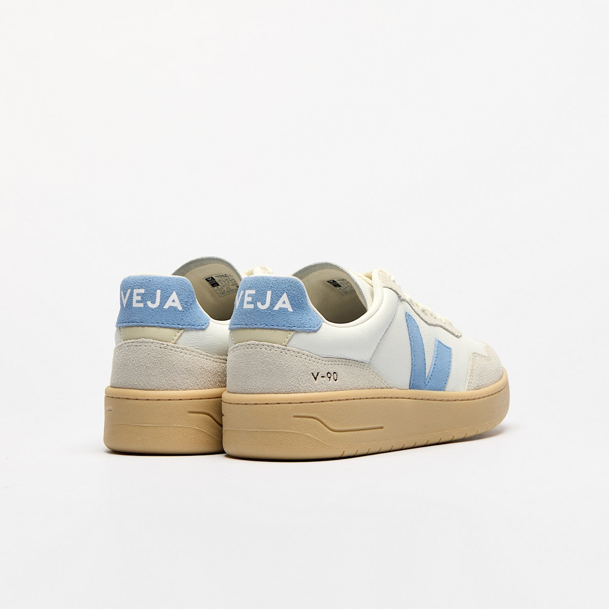 V-90 LEATHER WHITE AQUA NATURAL — 3