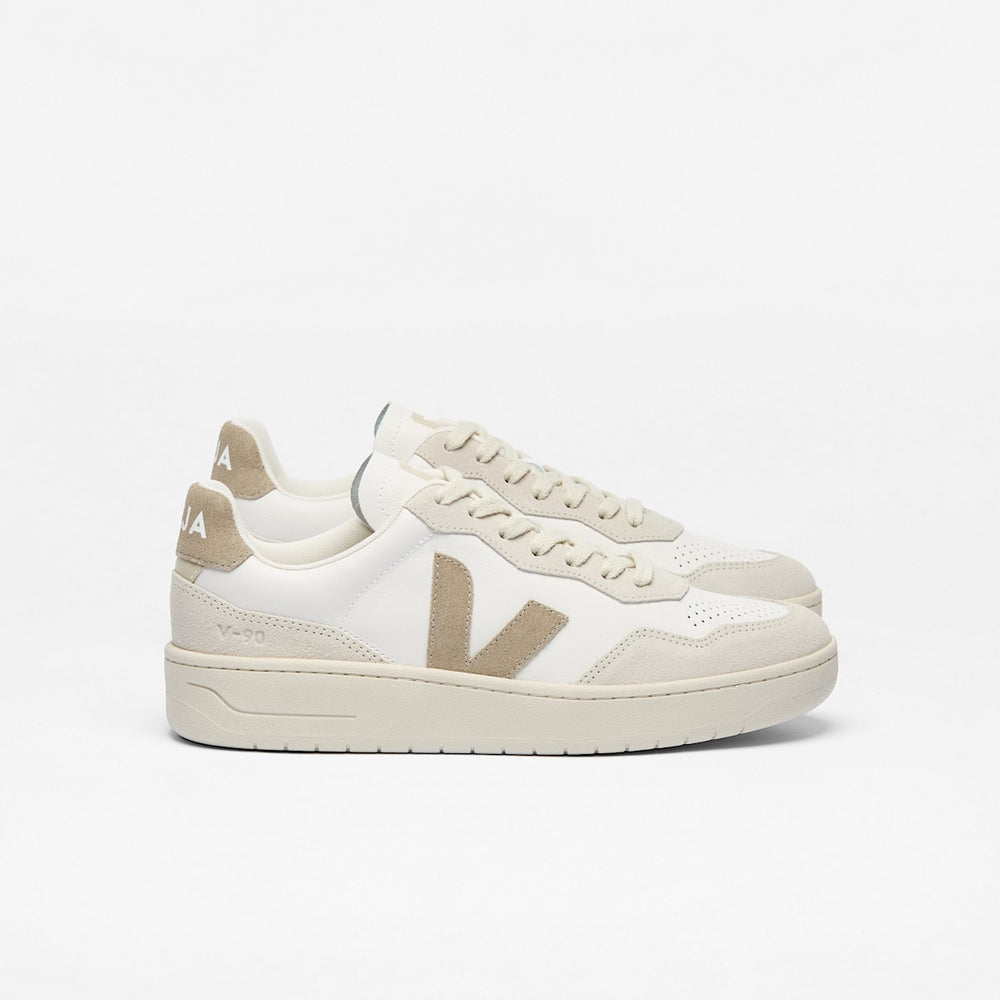 V-90 LEATHER WHITE TAUPE — 1