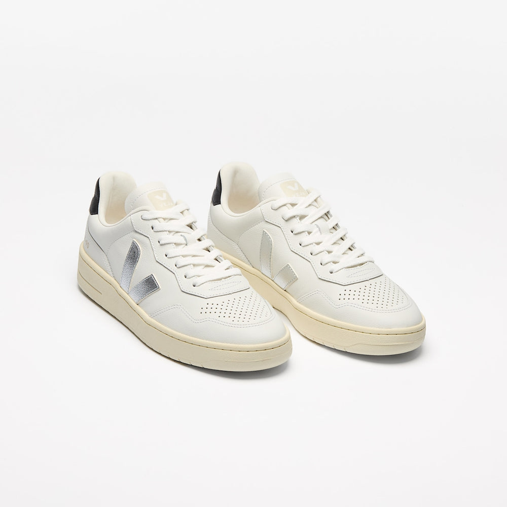 V-90 LEATHER WHITE SILVER BLACK — 2