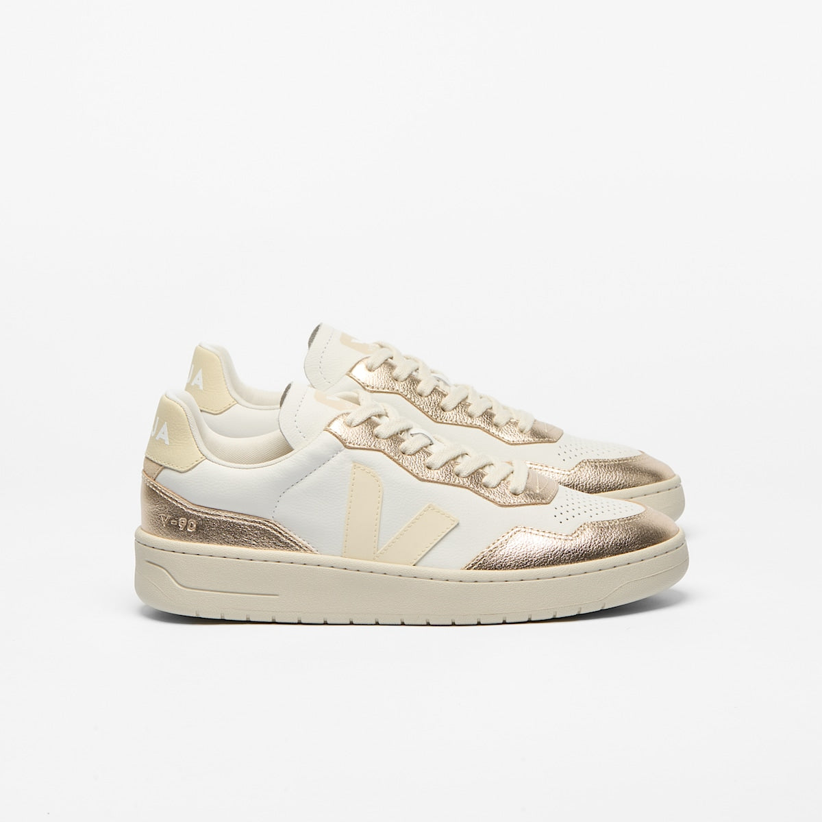V-90 LEATHER WHITE CALCAIRE PLATINE — 1