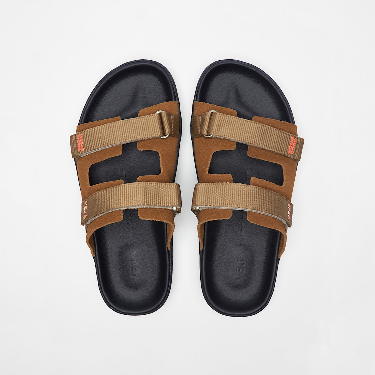 ARPOADOR SUEDE VEJA X HOMECORE COGNAC TENT BLACK — 2