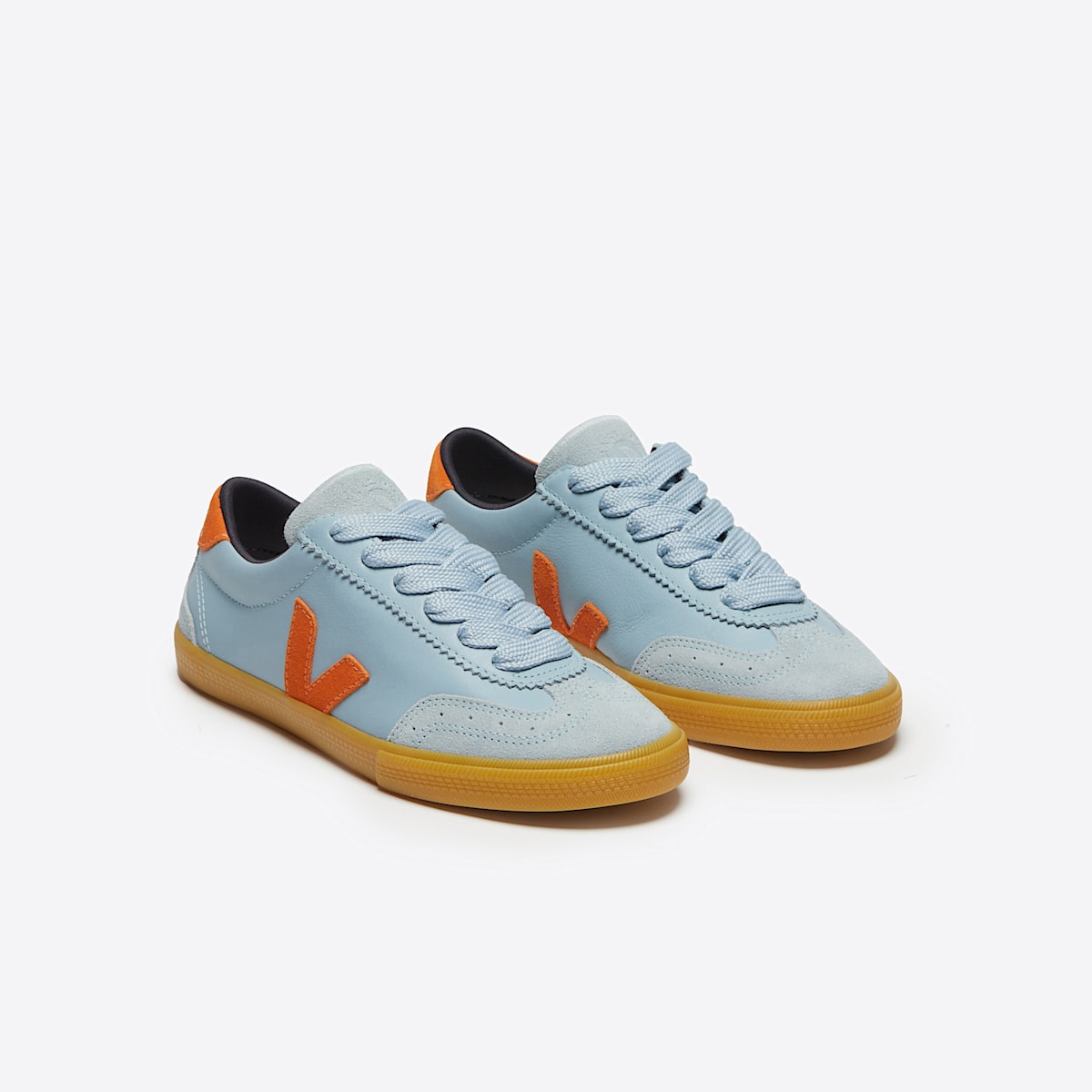 VOLLEY LEATHER VEJA X MAKE MY LEMONADE STEEL PUMPKIN — 2