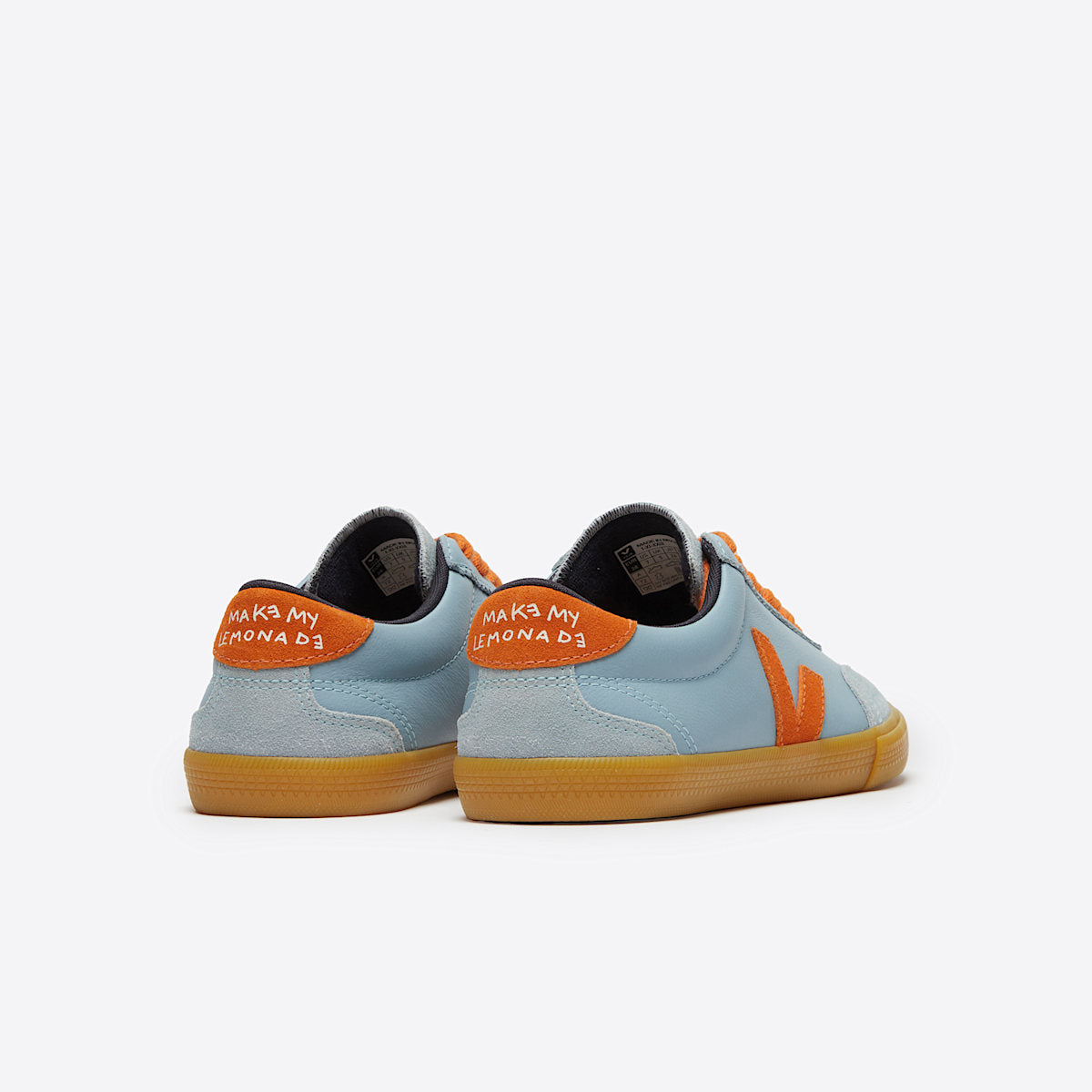 VOLLEY LEATHER VEJA X MAKE MY LEMONADE STEEL PUMPKIN — 3