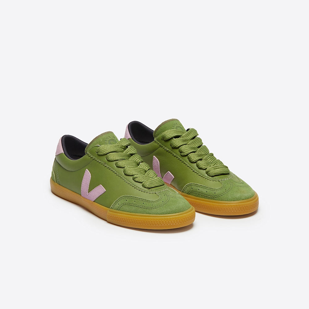 VOLLEY LEATHER VEJA X MAKE MY LEMONADE KIWI ORCHID — 2