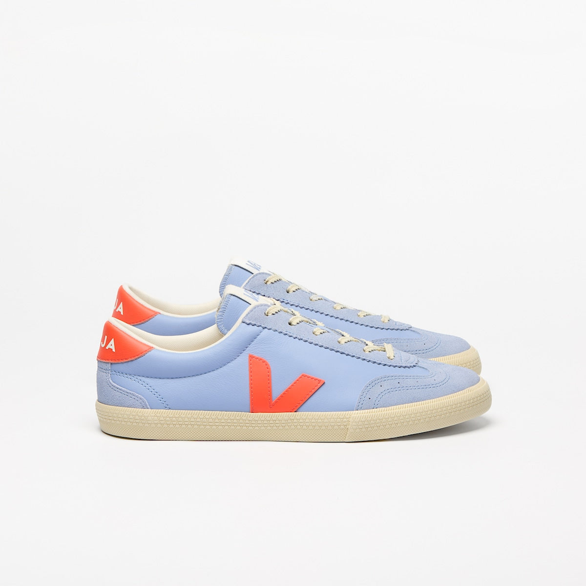 VOLLEY LEATHER OLYMPE ORANGE FLUO CALCAIRE