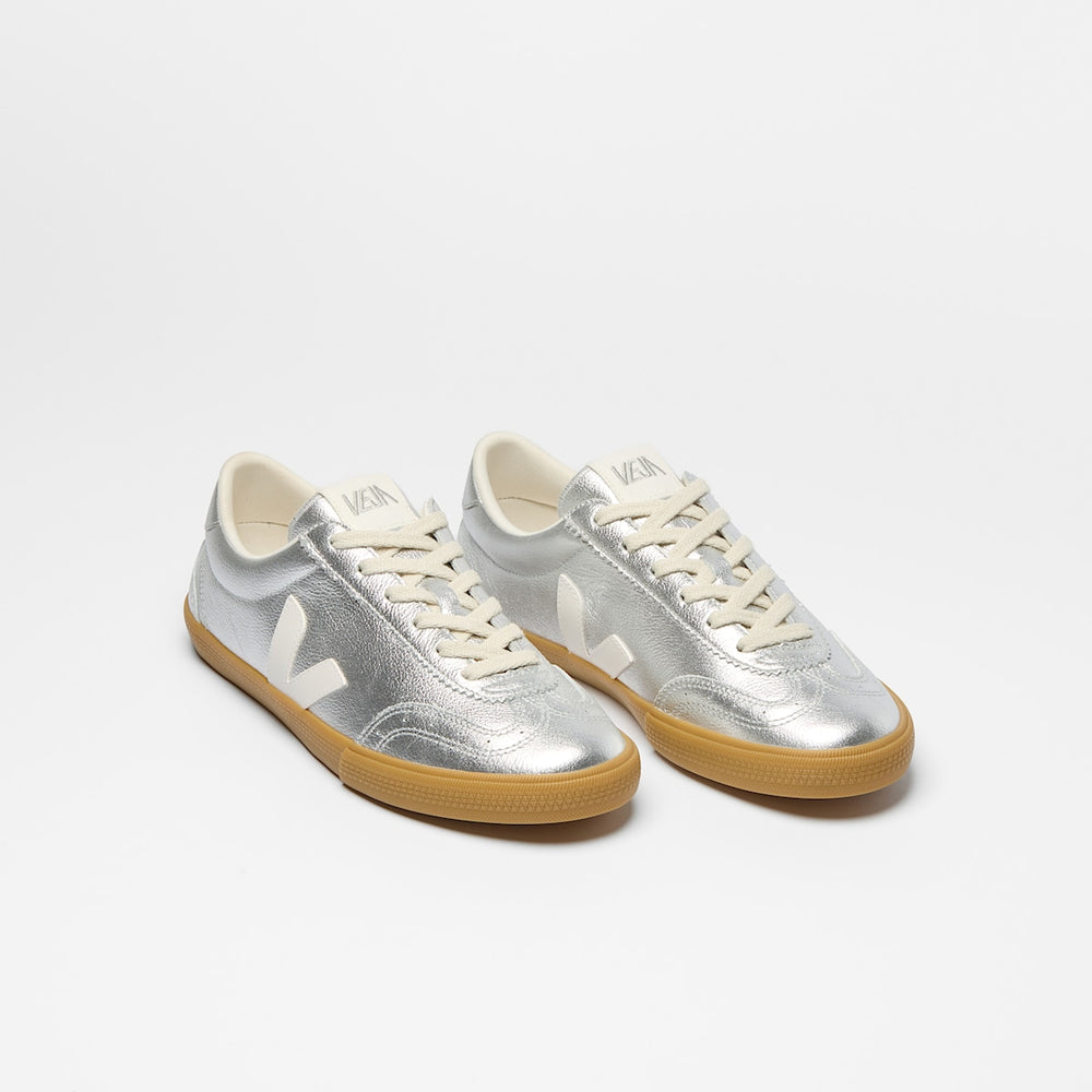 VOLLEY LEATHER SILVER WHITE NATURAL — 2