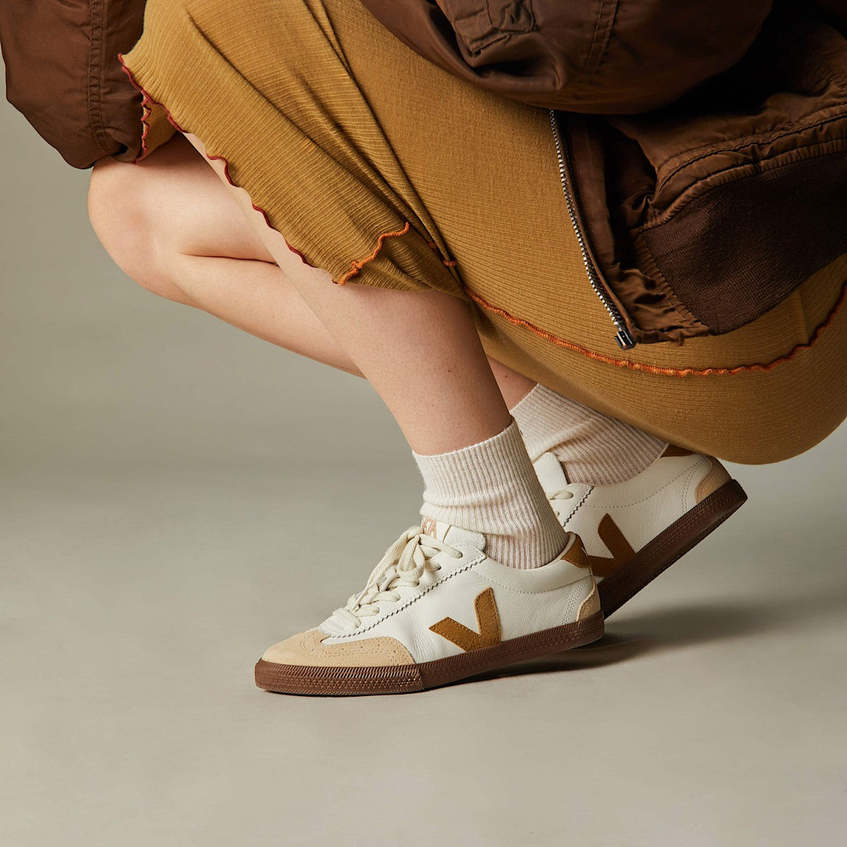 VOLLEY LEATHER WHITE TENT BARK — 4