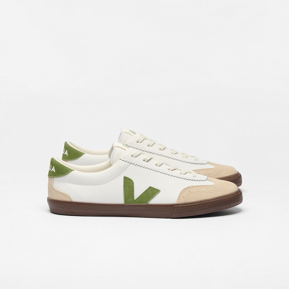 VOLLEY LEATHER WHITE KIWI BARK — 1