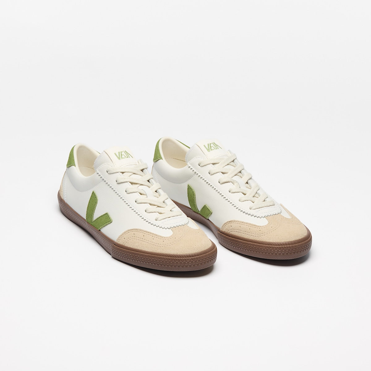 VOLLEY LEATHER WHITE KIWI BARK — 2