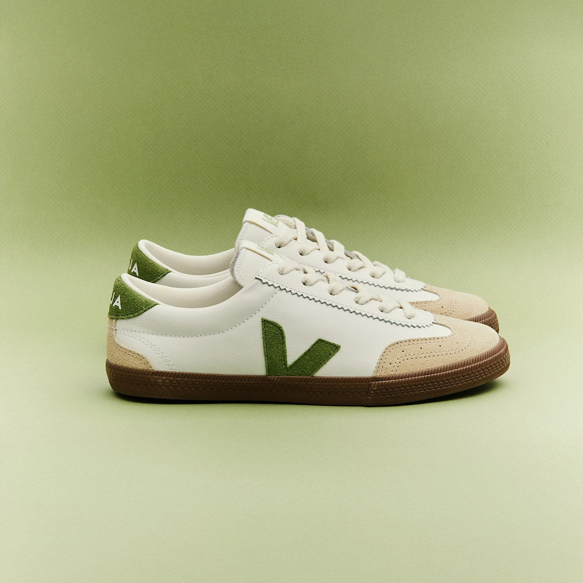 VOLLEY LEATHER WHITE KIWI BARK — 4