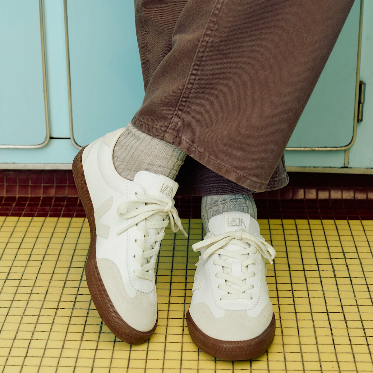 VOLLEY LEATHER WHITE NATURAL BARK — 4