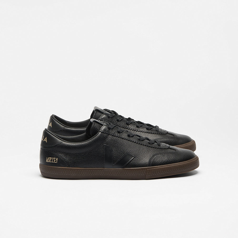 VOLLEY SIGNATURE GRAINED OILED LEATHER BLACK EAGLE — 1
